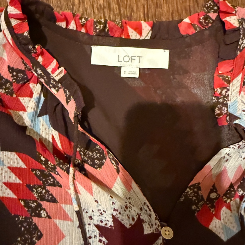 LOFT Multicolor Patterned Dress - Picture 2 of 4